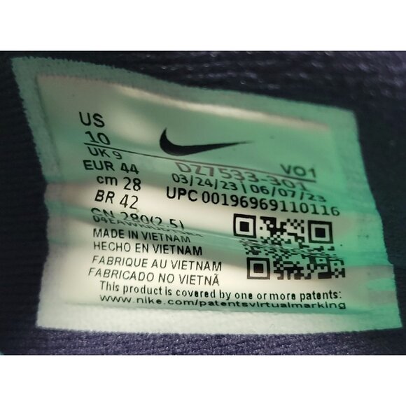 Nike Giannis Immortality 3 Shoes Sneakers Mens 10 Teal Green Purple DZ7533-301 - Picture 7 of 10